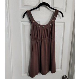 Jeweled swing tank top